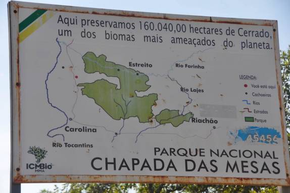 Entrada do P.N da Chapada das Mesas, região de Carolina - MA